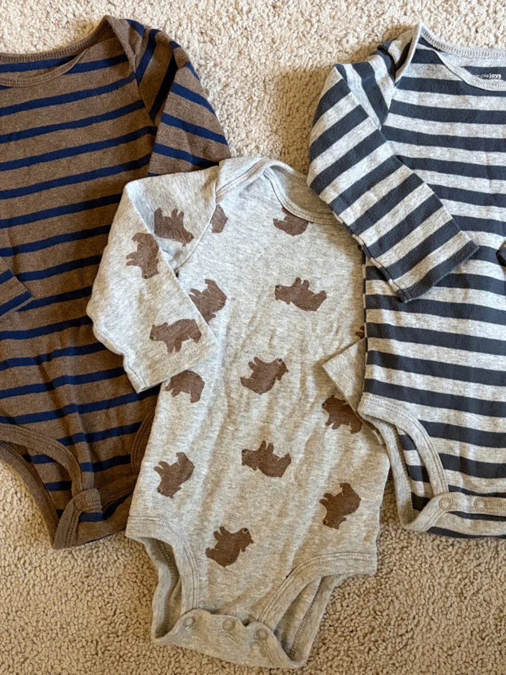 Carter's Baby Matching Set in Brown, Tan, Gray
